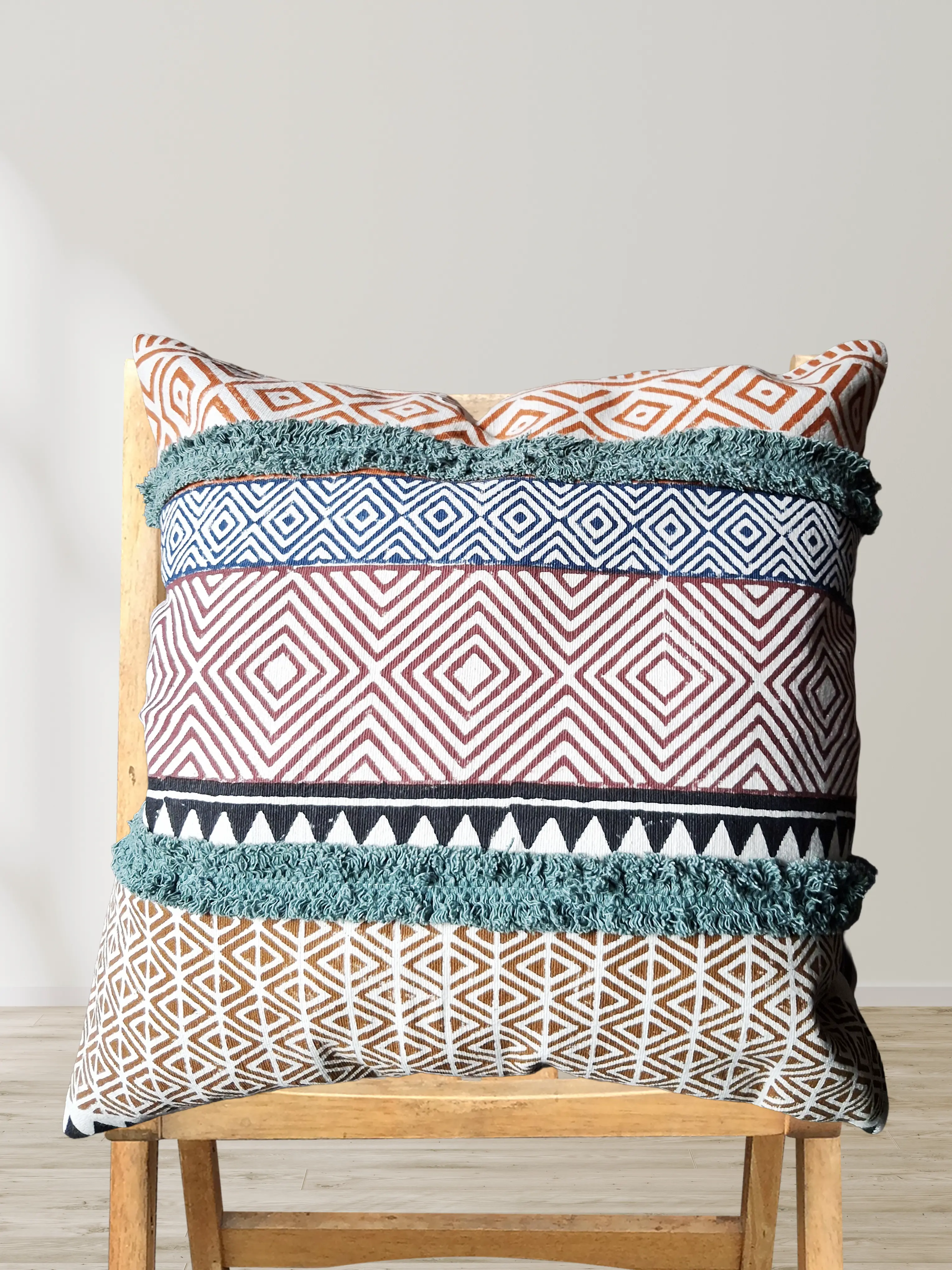 Earthy Meadow Cushion Cover – 20 x 20 in